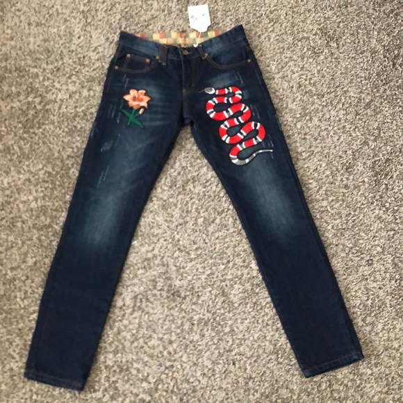 gucci snake pants